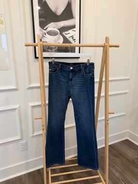 Liverpool Dark Blue Wide Leg Jeans